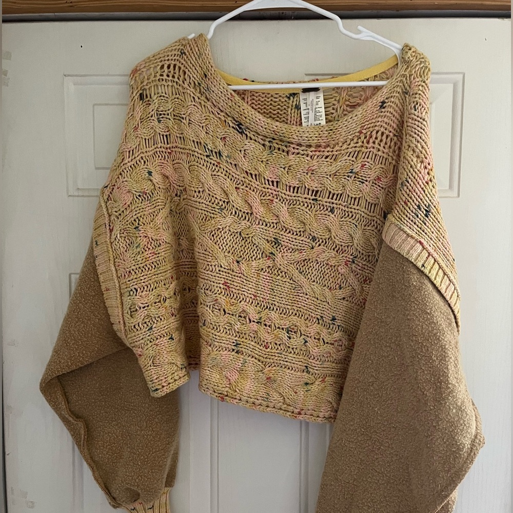 Free people cable knit sweater